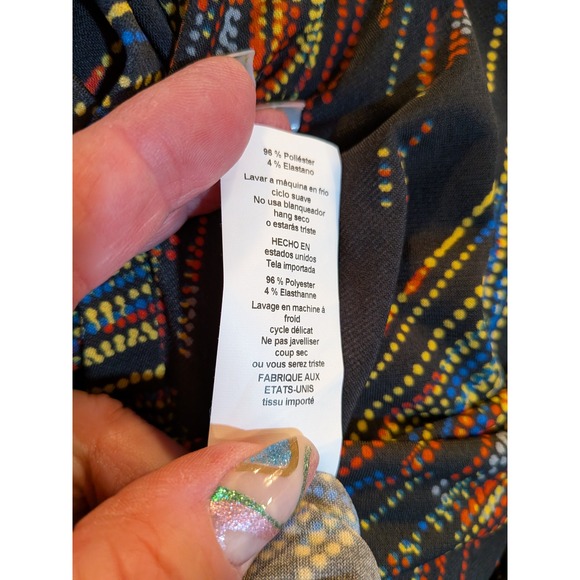 LuLaRoe XS Abstract Multicolor Maxi Skirt Whimsigoth Dark Fairy Teacher Travel - Picture 5 of 6